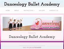 Tablet Screenshot of danceology-ballet.com